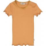 WHEAT® - Kortærmet Blonde Rib T-Shirt - sandstone - Str 74