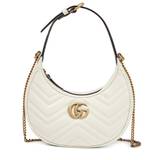 Gucci GG Marmont Mini leather shoulder bag - white - One size fits all