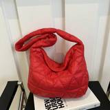 SHEIN 2024 Fashion New High-End Texture Casual Versatile Light And Simple Large Bag Crossbody Bag Tote Bag Cloud Bag