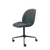 GUBI | Beetle Meeting Chair– Fully Upholstered - 4-Star Base W. Castors, Hot Madison Reboot, Jab (Ch1249 096, Standard)