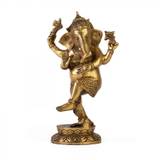 Den dansende Ganesha Statue i messing - 28 cm.