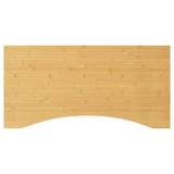 vidaXL bordplade til skrivebord 110x55x1,5 cm bambus