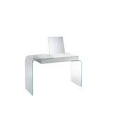 Glas Italia - STR01 Strata Desk, Glossy lacquered glass, Finish: 43 Tortora