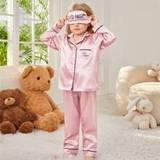 SHEIN Young Girl Premium Velour Long Sleeve Top With Open Front & Long Pants Casual Two Piece Homewear Set
