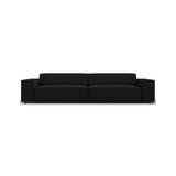 Jodie 4-personers sofa i polyester B244 x D102 cm - Sort/Sort