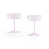 Tint Coupe Champagneglas 2 pk pink fra HAY
