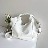 SHEIN Large Capacity Fashionable Soft PU Texture Commuter Bag For Women, New Retro Versatile Shoulder & Tote Bag Handbag
