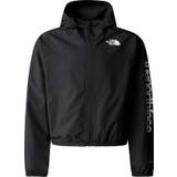 The North Face Girls' Never Stop Hooded WindWall Jacket, L, TNF Black