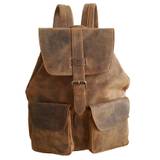 Rygsæk - "Old School" vintage taske i bøffellæder