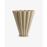 COLLA vase i keramik - h28,5 cm - sand