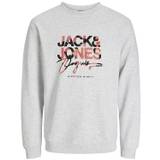 Jack & Jones Sweatshirt - JorAruba - Grey Melange - Jack & Jones - 8 år (128) - Sweatshirt