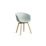 HAY AAC 22 About A Chair SH: 46 cm - Lacquered Oak Veneer/Dusty Mint