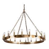 Artwood Crown lysekrone - dia. 105 cm - old brass