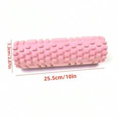 Mini EVA Hollow Yoga Column With Small Diameter Foam Shaft Muscle Relaxation Fitness Foam Roller And Massage Stick - Pink - one-size