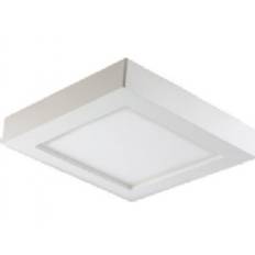 Orno LETI LED 12W ceiling lamp, downlight, surface-mounted, square, 780lm, 3000K, white, built-in LED power supply