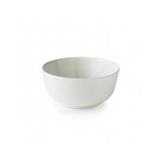 Aida Groovy Stoneware - Skål 14,5 cm, hvid (mat)