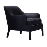 Maxalto - Febo Armchair 2837T, Brushed Black Oak, Fabric Cat. A, Astro 100, Matching thread