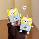 pc Cute Robot Shaped Silicone Earphone Case With SkinFriendly Texture Creative  Interesting Design Compatible With Different Apple Model AirpodsAirpod - Multicolor - AirPods1/2,AirPods Pro,AirPods 3,AirPods Pro (2nd generation)