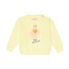 The Animals Observatory Baby Bear printed cotton sweater - yellow - 80