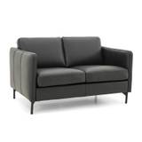 Nordic 2 pers. sofa - stof/læder - B 152 x D 92 x H 81 cm