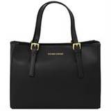 Tuscany Leather Aura - læder håndtaske i farven sort