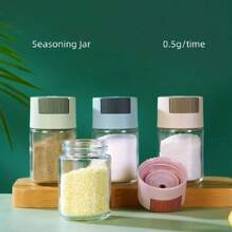pcsSet Salt Shaker Measuring Salt Dispenser Glass Seasoning Jar Home Kitchen Salt Seasoning Bottle MoistureProof Condiment Box Spice Bottle Kitchen To - Multicolor - one-size