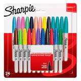 Sharpie Permanent Marker m/Rund spids - 0,9mm (24 farver) Electro Pop