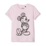 Disney Girls Mickey Mouse Sketch T-Shirt - 12-13 Years / Light Pink