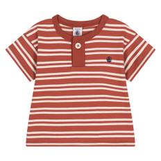 Stribet Baby T-shirt Rød