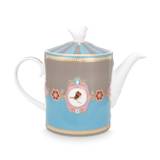 Teapot Love Birds Medallion Blue-Khaki 1.3ltr