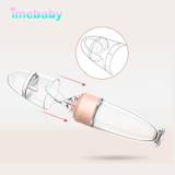Imebaby Newborn Baby Silicone Rice Ointment Bottle Baby Feeding Spoon Silicone Dropper Feeding Bottle Baby Spoon Bottle - pink