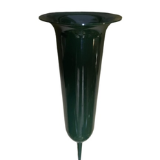Vase plastik - grøn - H31 cm