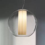 Modo Luce Bolla hængelampe i stof, hvid, Ø 50 cm