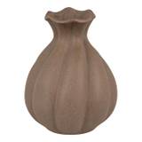 Vase i keramik Ø14,5 cm, brun