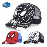 Disney Spiderman Baseball Cap for 2-8 Years Cartoon Kids Summer Snapback Hats Boys Girls Mesh Sun Hat Kids Hip Hop Hats