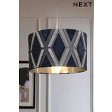 Navy Blue Geo Easy Fit Lamp Shade