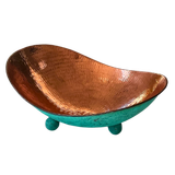 Oxideret kobberskål på 28 cm