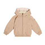 Il Gufo Reversible cotton hoodie - beige - 128