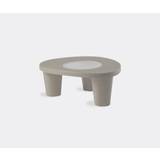 Slide Tables And Consoles - 'Lita' table, low in Dove Grey Polyethylene - UNI