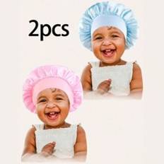 pcs Kids Satin WideBrimmed Hair Cap - Multicolor - one-size