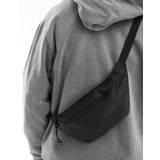 ASOS DESIGN - Crossbody-bæltetaske med kontrastfarvet snor i sort