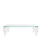 Glas Italia - POS15 Post modern Low table Transparent Glass Feet: Molded and shaped Borosilicate Glass