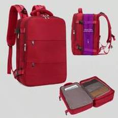 Red GiftLarge Expandable Luggage BackpackTravel Backpack For Women Men Airline Approved Gym Backpack Waterproof Business Laptop Daypack CollegeBack To - Burgundy - one-size