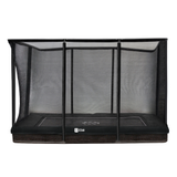 Etan Premium firkantet nedgravet trampolin med sikkerhedsnet - sort 281 x 201 cm (9x6,5 ft)