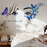 pc PVC Wall Decal Modern Figure  Slogan Graphic Waterproof Wall Sticker For Home Decor - Multicolor - one-size