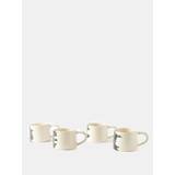 Set of four Mono ceramic mugs