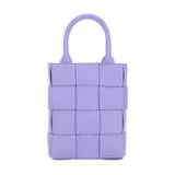 Lilla Læder Håndtaske Purple ONE SIZE