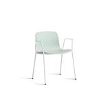 HAY AAC 18 About A Chair SH: 46 cm - White Powder Coated Steel/Dusty Mint