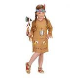 Indianer pige kostume - Højde cm: 98