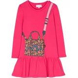 Fuchsia bomuld jersey pige kjole Pink 98 CM,92 CM,140 CM,152 CM